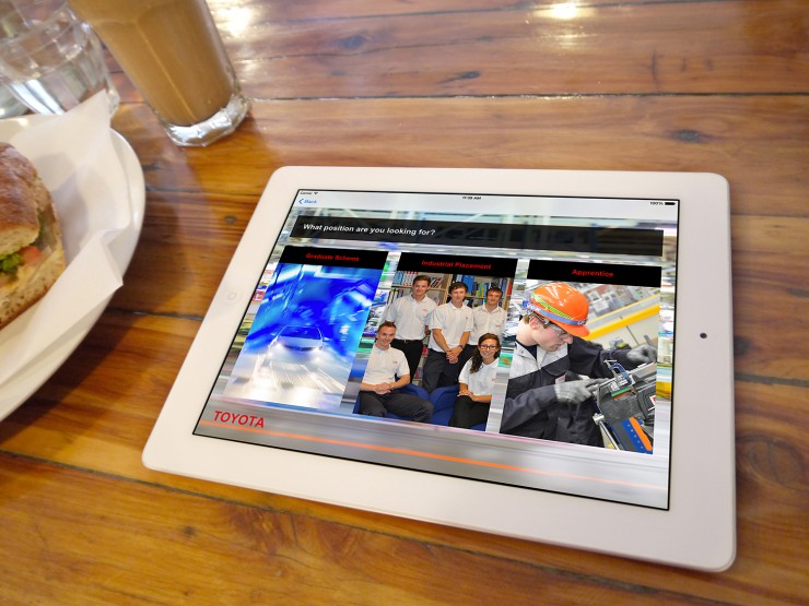 iPad App for Toyota Recruitment Application Process